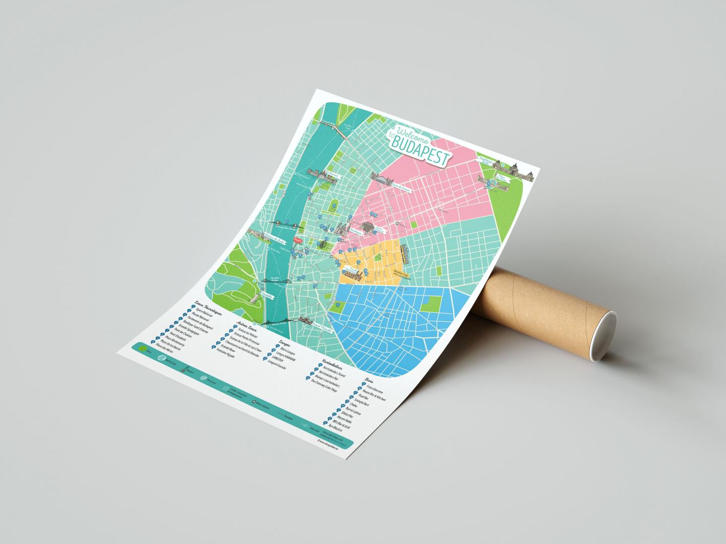 Designliebe Referenz SEE YOU BUDAPEST - EVENTS - Custom Made City Map