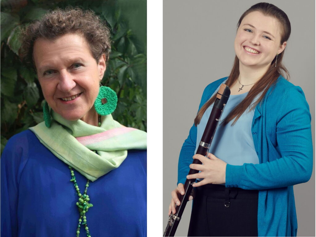 Die Musikerinnen Rita Huber-Süß (Foto: Anne Kup) und Solange Komenda (Foto: Sabine Baum)