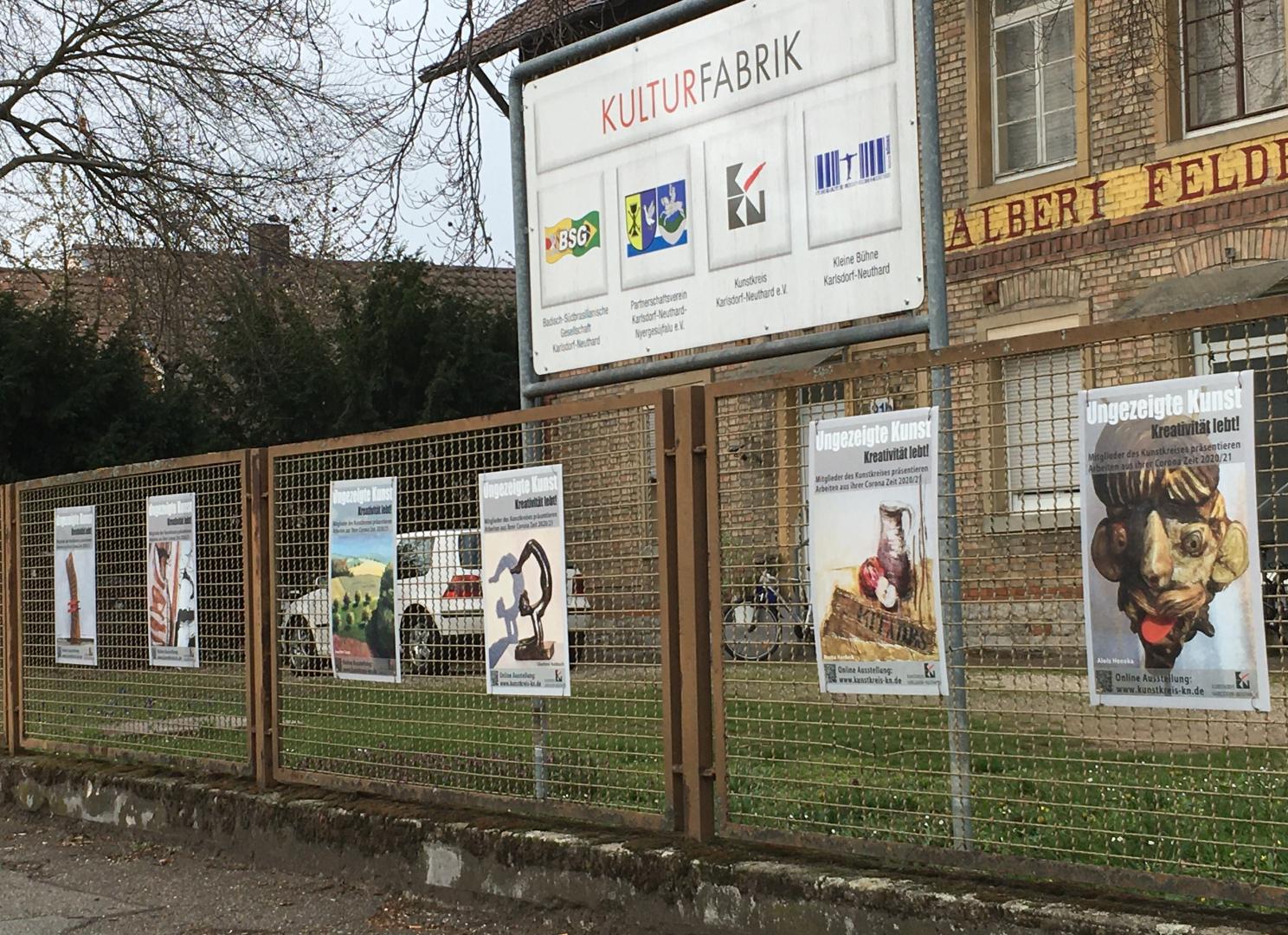 Ungezeigte Kunst, Plakataktion, Bild: Kunstkreis Karlsdorf-Neuthard