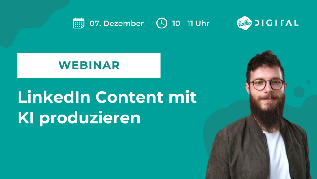 Linkedln Content mit KI produzieren WEBINAR