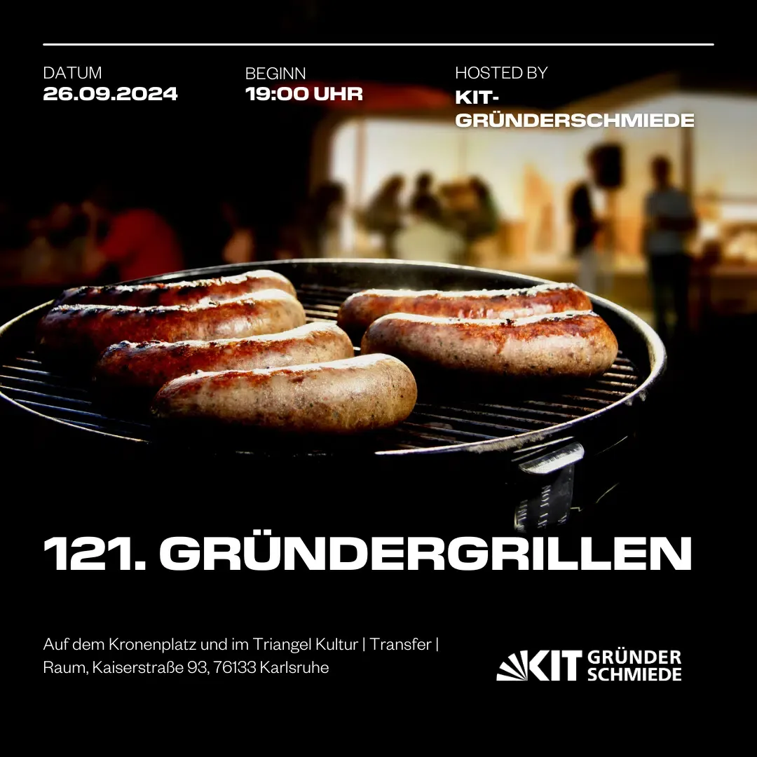 121. Gründergrillen, Bild: KIT Gründerschmiede