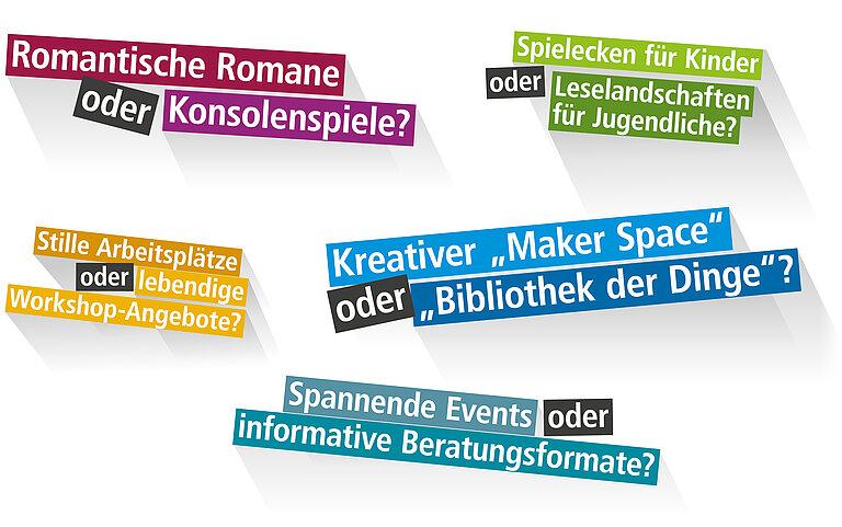 Umfrage Stadtbibliothek; Bild: Constanze Kowarsch