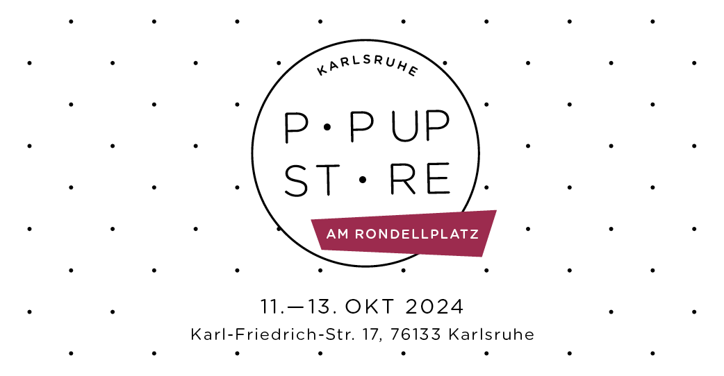 Banner Pop-Up-Store 2024; Grafik: Veronika Biebrich