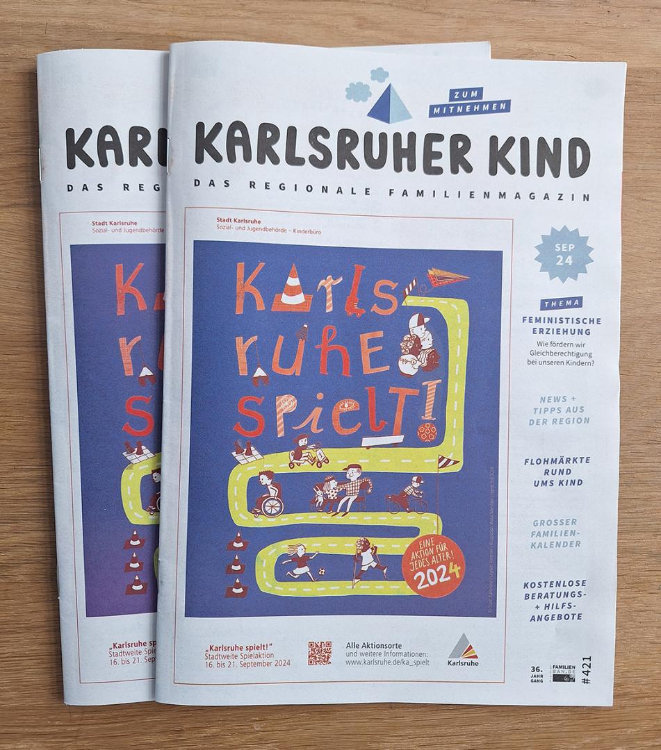 Zeitungsanzeige der Aktion Karlsruhe spielt