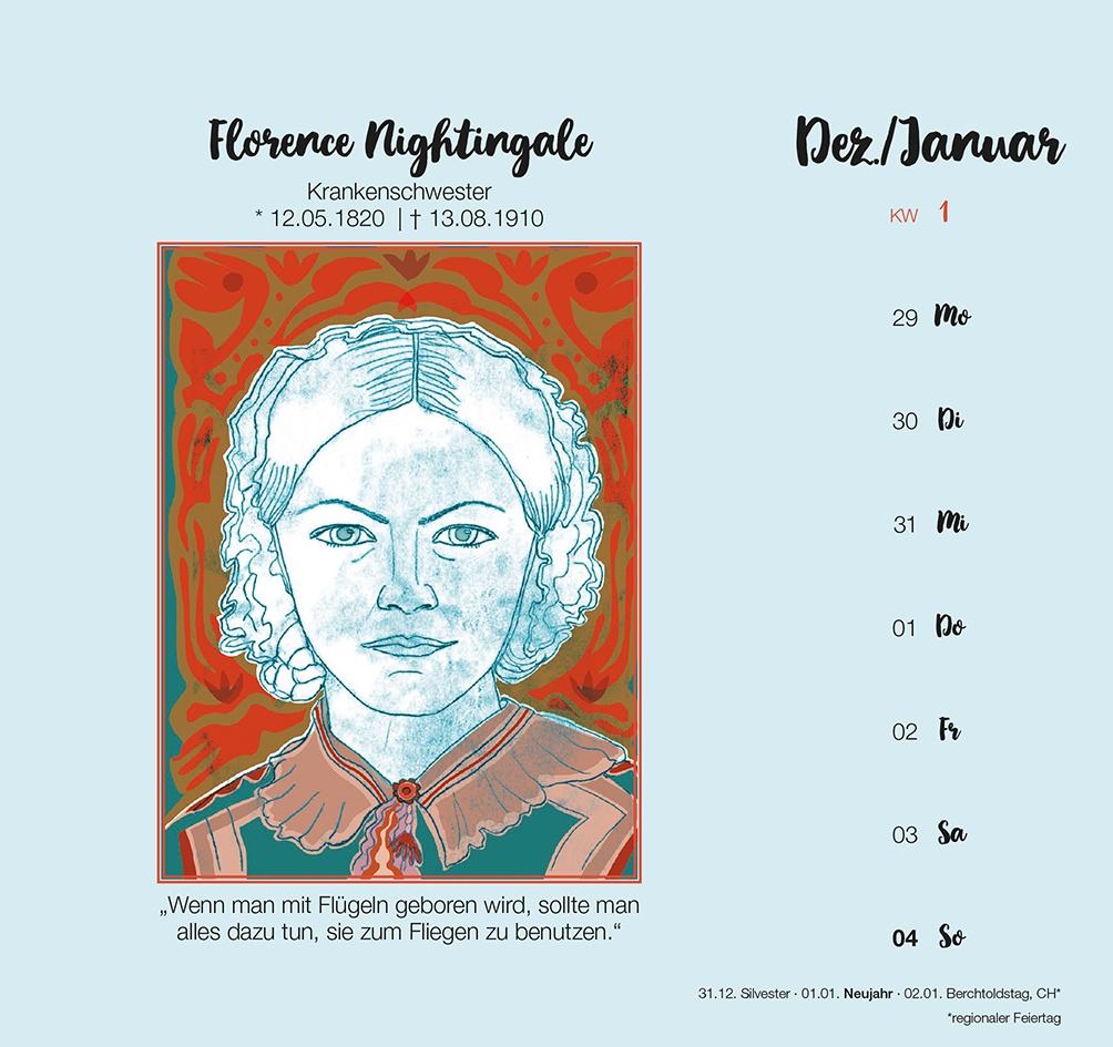 Kalenderblatt Florence Nightingale