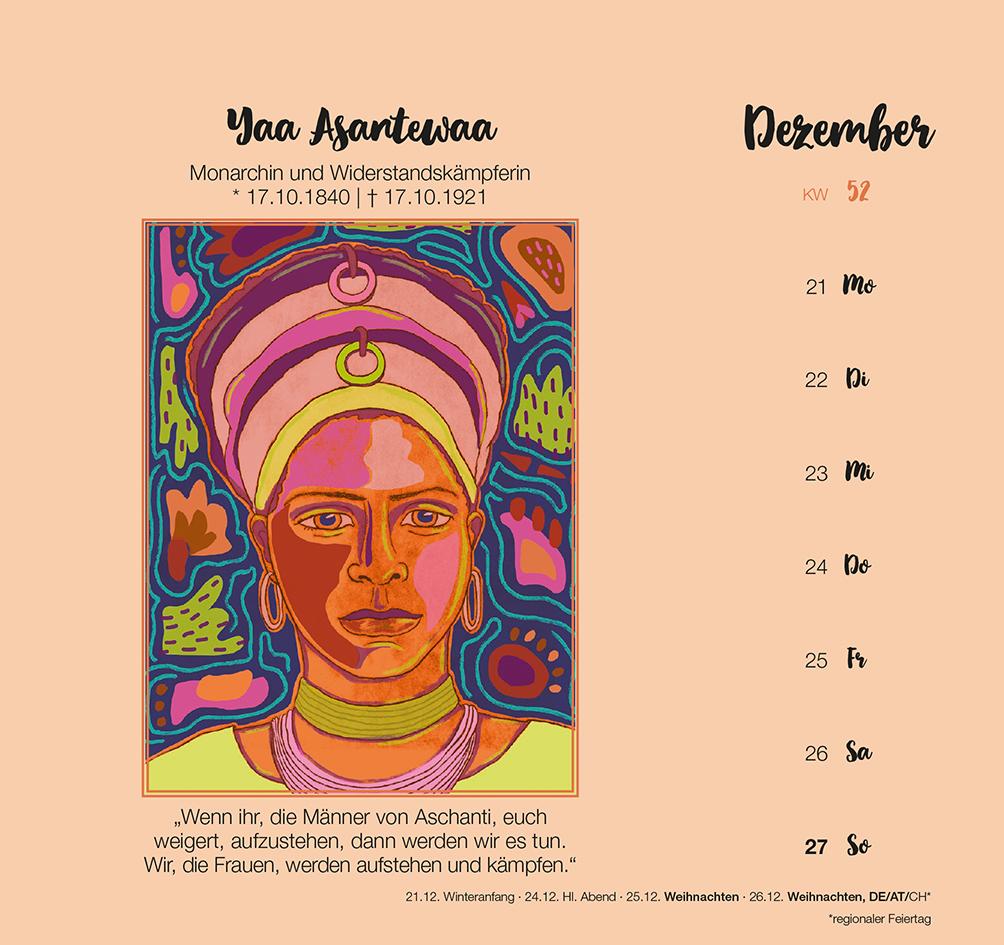 Kalenderblatt Yaa Asantewaa