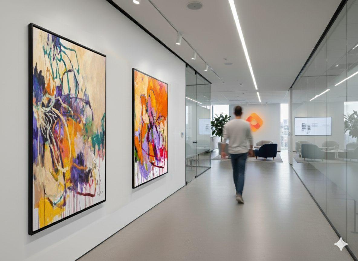Kunst im Unternehmen zeigt Image und Werte