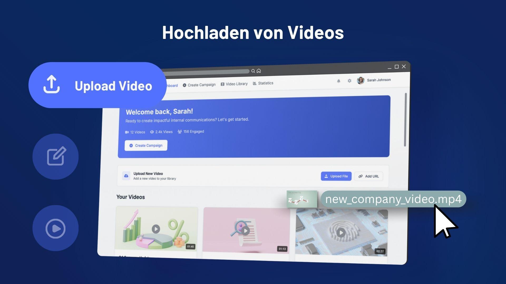 PACK Plattform: Hochladen von Videos