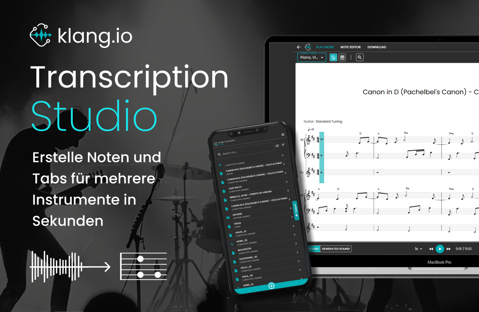 Klang.io Transcription Studio
