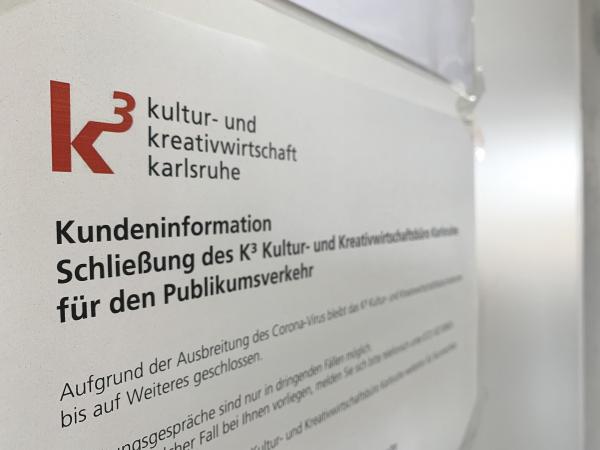 K3-Büro im Notbetrieb