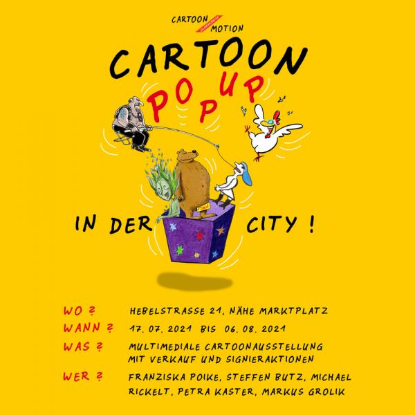 Cartoon-PopUp-Store in der City, Bild: Steffen Butz