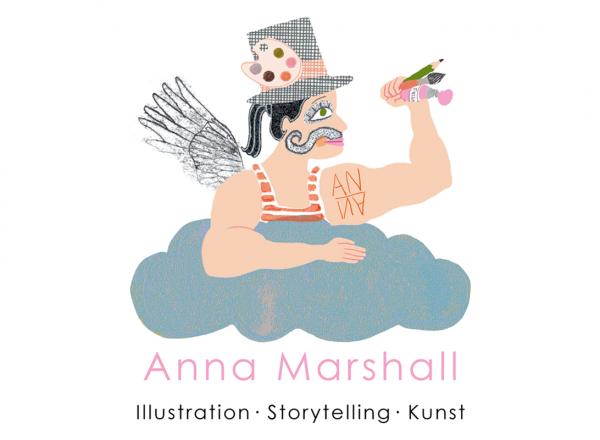 Logo Anna Marshall Illustration Storytelling Kunst