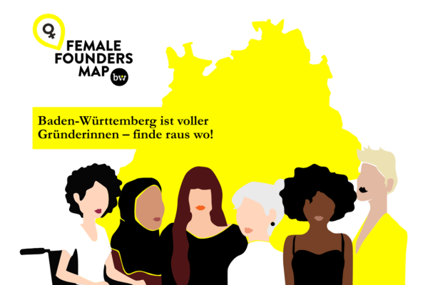 Female Founders Map BW; Bild: Startup BW