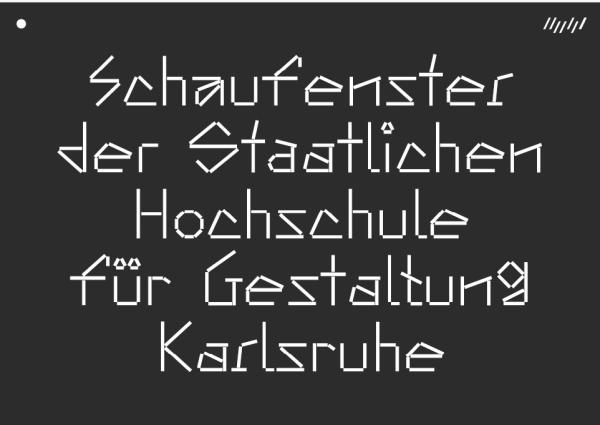 Schaufenster HFG