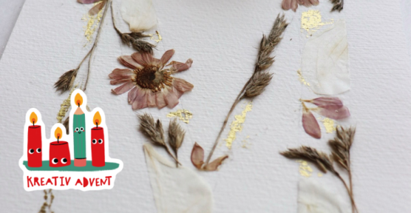 Blütenmonogramm Kreativwerkstatt Karlsruhe; Illustration: Lea Geerke