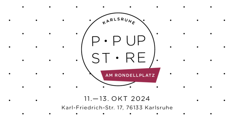Banner Pop-Up-Store 2024; Grafik: Veronika Biebrich